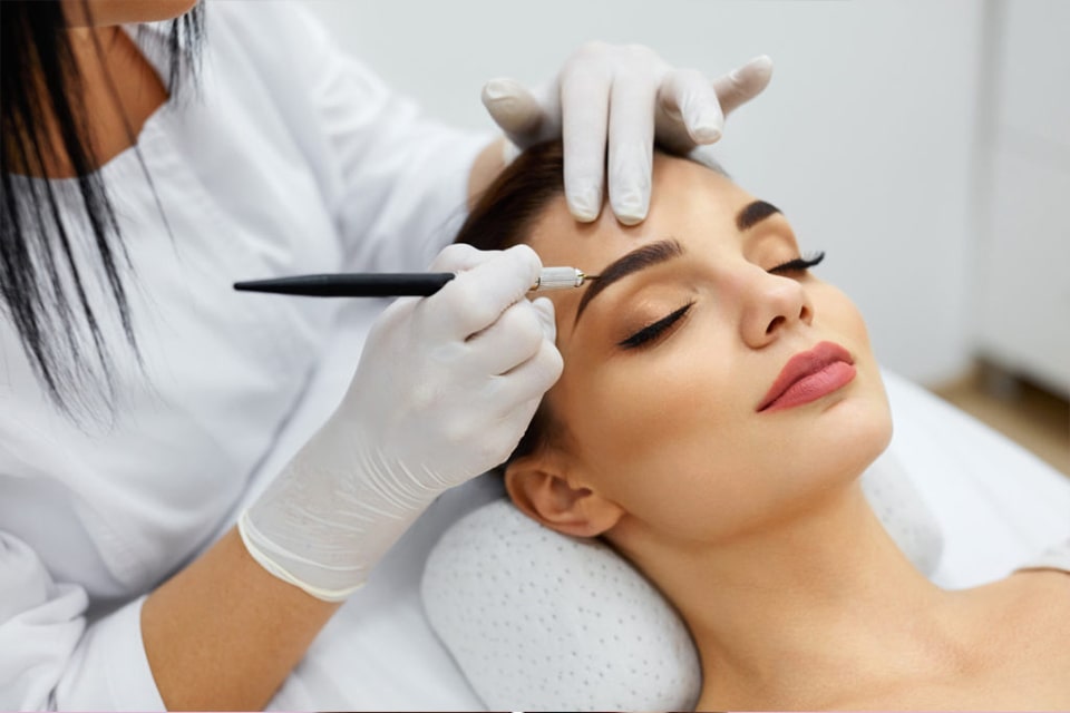 Microblading Eyebrows Adding Beauty On Women Face