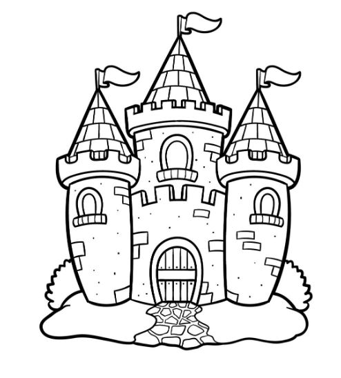 Draw A Cartoon Castle