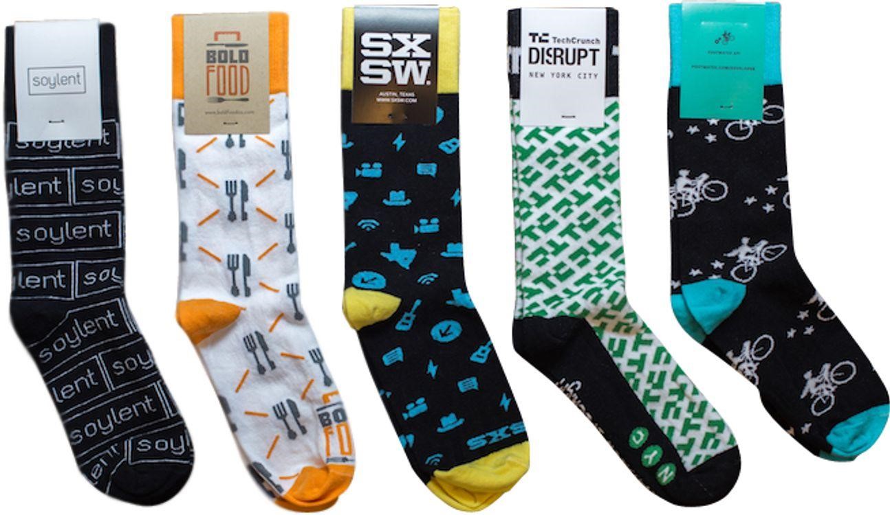 What are mass-produced custom socks? 