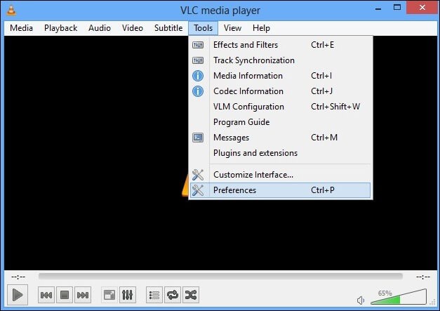 Change the Video Output Settings in VLC