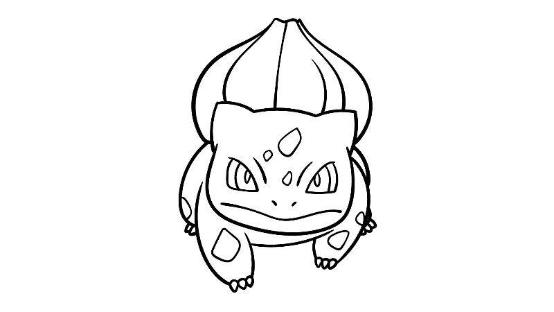 How to draw Bulbasaur