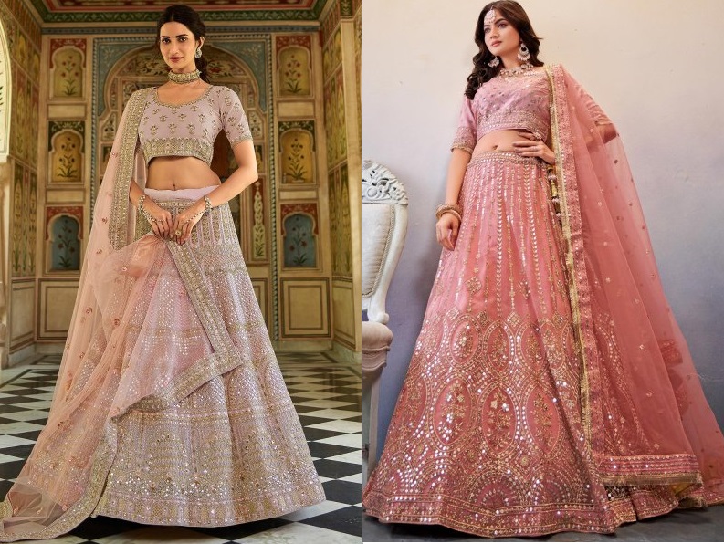 Nude lehengas