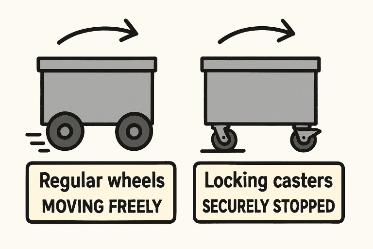 When to Choose Locking Casters
